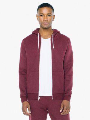 Unisex Mock Twist Pullover Hooded Sweatshirt