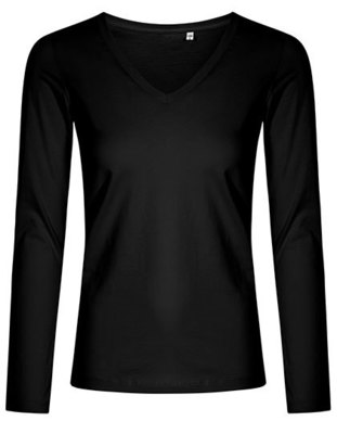 Women´s V-Neck T-Shirt Longsleeve