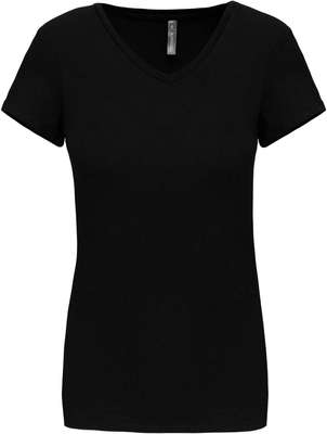 LADIES' V-NECK SHORT-SLEEVED T-SHIRT