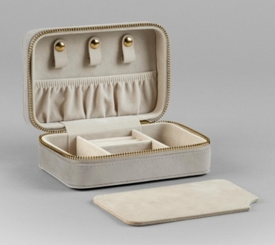 Velvet Travel Jewellery Box