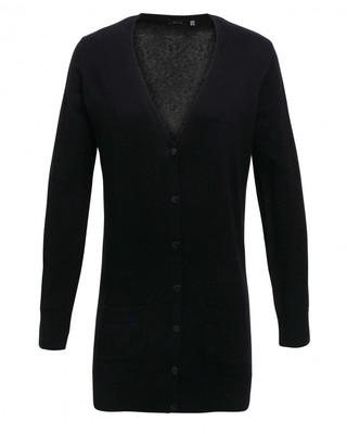 LADIES’ LONG LINE KNITTED CARDIGAN