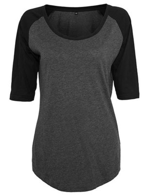 Ladies 3/4 Contrast Raglan Tee