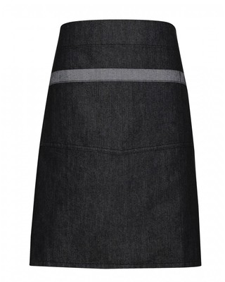 \"DOMAIN\" CONTRAST DENIM WAIST APRON