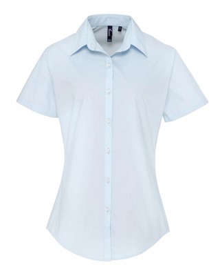 LADIES’ SHORT SLEEVE SUPREME POPLIN BLOUSE