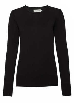 Ladies Crew Neck Knitted Pullover