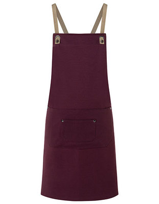 Bib Apron Urban-Nature with Cross Straps and big Pocket