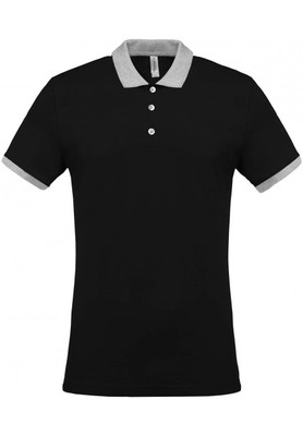 MEN'S TWO-TONE PIQUÉ POLO SHIRT