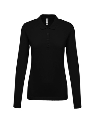 LADIES’ PIQUÉ LONG SLEEVE POLO SHIRT
