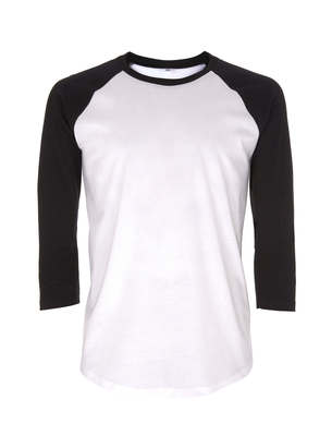 MENS/UNISEX BASEBALL ORGANIC - WHITE/BLACK - XS