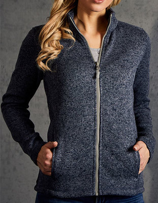 Womens Knit Fleece Jacket C+