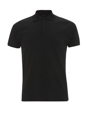 MENS JERSEY POLO BLACK-S