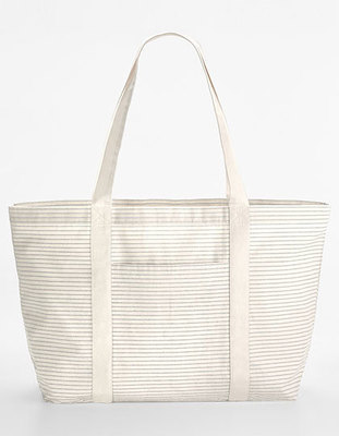 Striped Organic Cotton Shopper