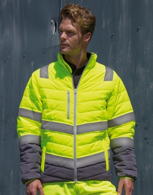 Mens Soft Padded Safety Jacket