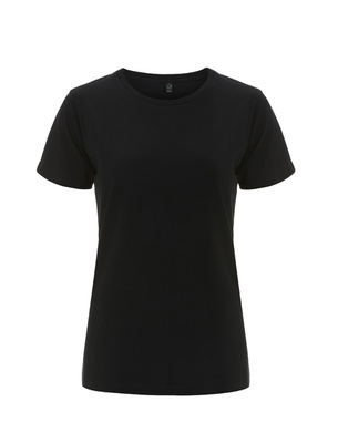 EARTHPOSITIVE® WOMENS T-SHIRT - BLACK - XS