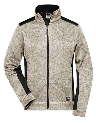 Ladies‘ Knitted Workwear Fleece Jacket -STRONG-