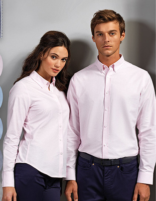 Mens Cotton Rich Oxford Stripes Shirt