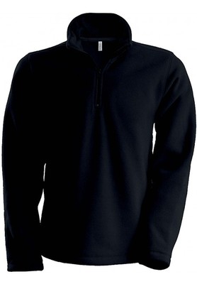 ENZO - ZIP NECK MICRO FLEECE TOP