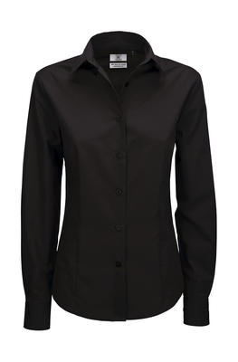 Ladies` LS Poplin Shirt - SWP63