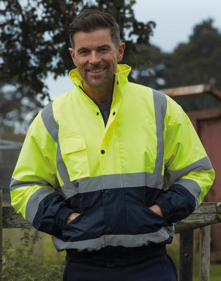 High Visibility Two-Tone Bomber Jacket