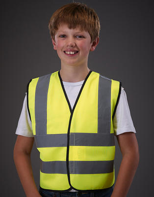 Kids Hi-Vis 2 Band + Brace Waistcoat