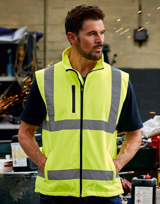 Hi-Vis Softshell Bodywarmer