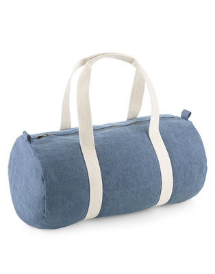 Denim Barrel Bag