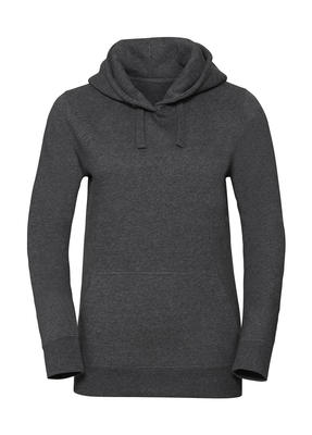 Ladies` Authentic Melange Hooded Sweat
