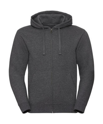 Men`s Authentic Melange Zipped Hood Sweat