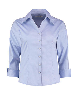 Oxford Bluse mit 3/4 Arm