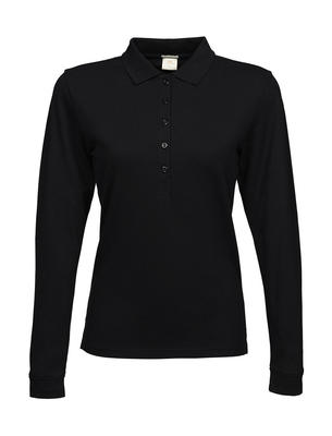 Ladies Luxury Stretch Long Sleeve Polo