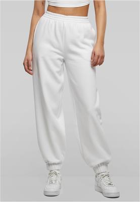 Ladies High Waist Ballon Sweat Pants white 3XL
