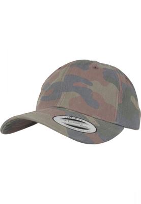 Low Profile Cotton Camo Cap wood camo one size