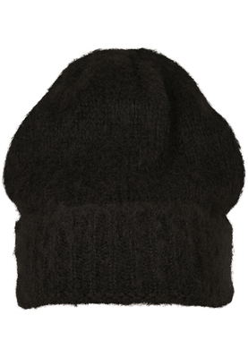 Acrylic Angora Beanie black one size