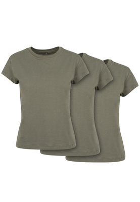 Ladies Box Tee 3-Pack heather grey L