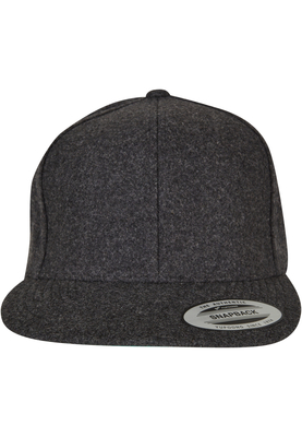 Melton Wool Snapback black one size