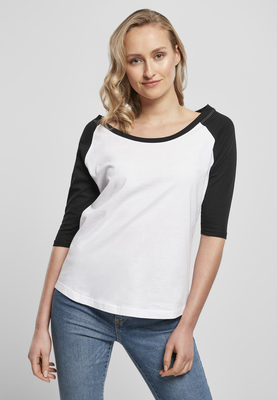 Ladies 3/4 Contrast Raglan Tee