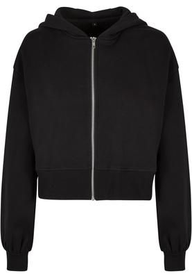 Ladies Short Oversized Zip Jacket black 3XL