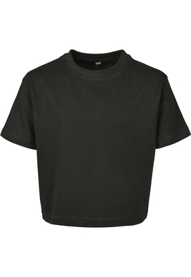 Girls Cropped Jersey Tee black 110/116