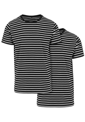Stripe Tee 2-Pack black/white L
