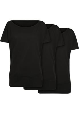 Ladies Batwing Tee 3-Pack black 3XL