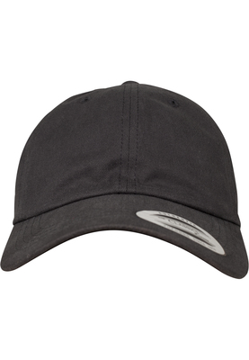 Peached Cotton Twill Dad Cap black one size