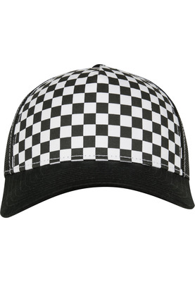 Checkerboard Retro Trucker black/white one size