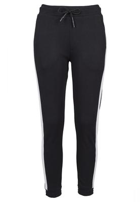 Ladies Interlock Jogpants black/white 3XL