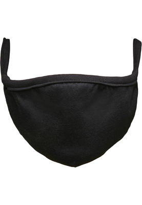 Cotton Face Mask 2-Pack black one size