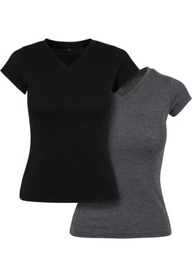 Ladies Basic Tee 2-Pack black/black L