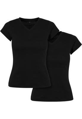 Ladies Basic Tee 2-Pack black/black L
