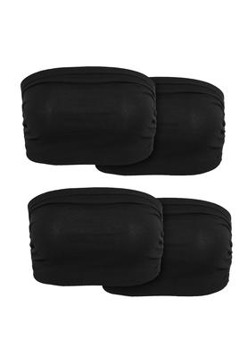 Ladies Bandeau 4-Pack black L