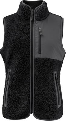 Ladies' Sherpa Fleece Vest "Two-Tone"