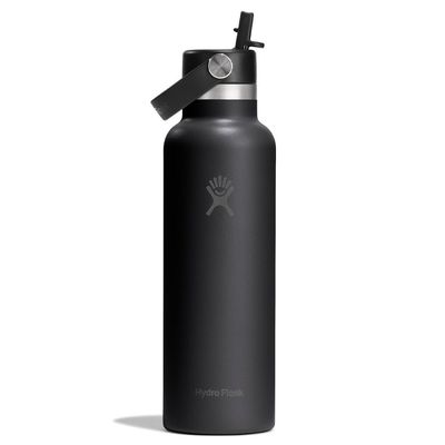 21 OZ STANDARD FLEX STRAW CAP BLACK