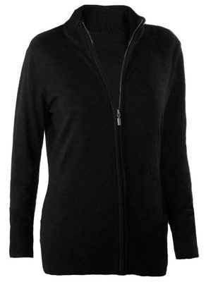 LADIES' ZIP CARDIGAN